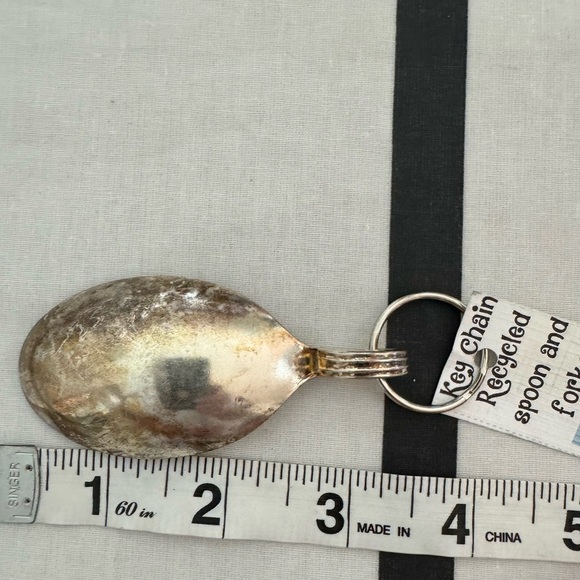 Super fun and unique silver spoon on a key ring- so many uses- see pic 4 deets! - Picture 4 of 4